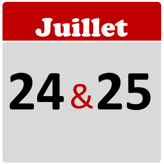 Stage: 24&25 JUILLET